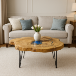 Sehpa Kestane Ağacı 70x55 - Görsel 2